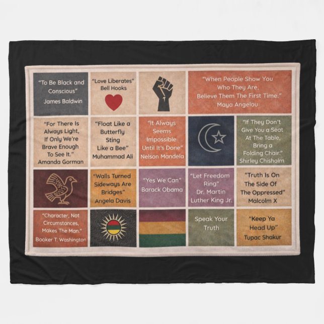 Wrapped in Wisdom Fleece Blanket (Front (Horizontal))
