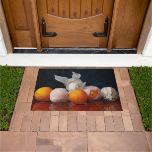 Wrapped Oranges by William Joseph Mccloskey Doormat