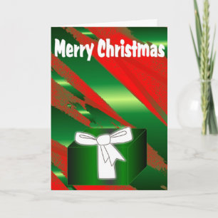 Wrapped Present Merry Christmas Card