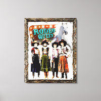 Wrapped Stretched Vintage Cowgirl Rodeo Queen