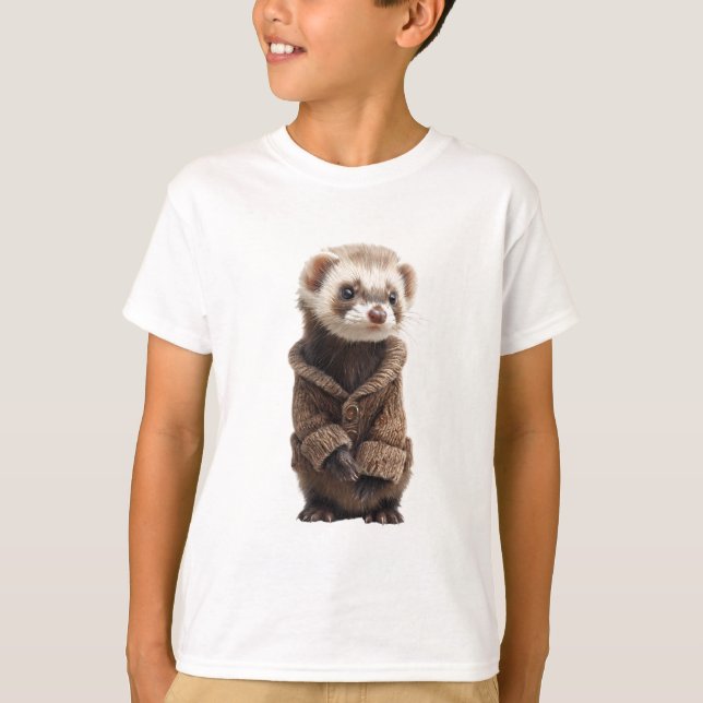 Wrapped Sweater Ferret Kids (Front)