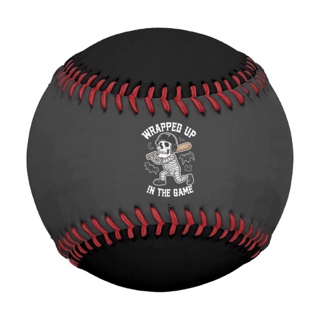 Wrapped up In the Game baseball Halloween  (Front)
