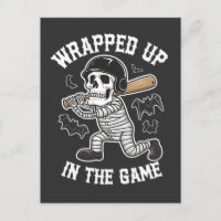 Wrapped up In the Game baseball Halloween