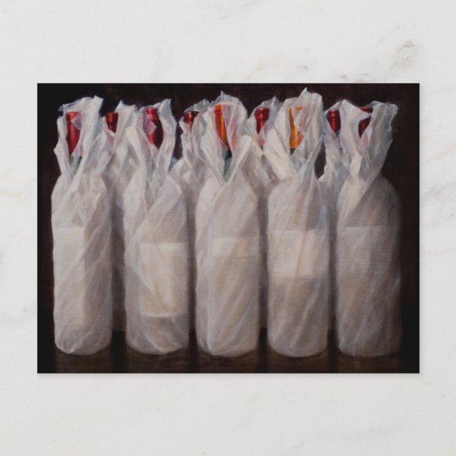 Wrapped Wine Bottles 2010 Postcard (Front)