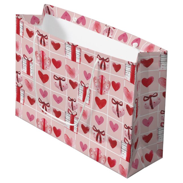 Wrapped with Love Large Gift Bag (Front Angled)