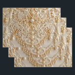 Wrapping Paper<br><div class="desc">This wrapping paper comes with an elegant vintage lace and pearls design.</div>