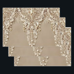 Wrapping Paper<br><div class="desc">This wrapping paper comes in an elegant vintage lace and pearls design.</div>