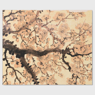 WRAPPING PAPER ASIAN CHERRY BLOSSOMS DESIGN 