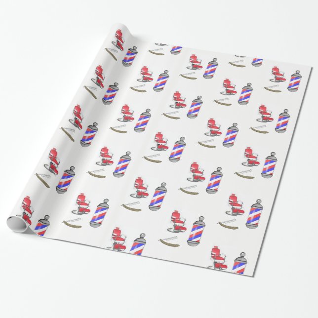 Wrapping Paper Barber (Unrolled)