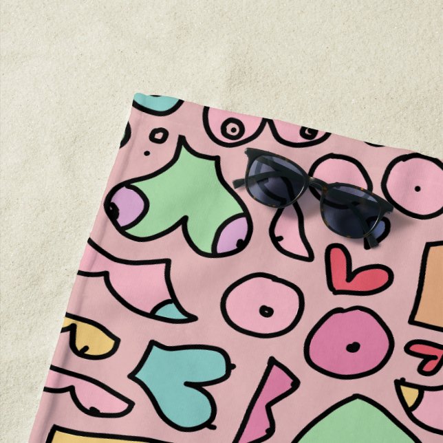 Wrapping Paper Beach Towel (In Situ)