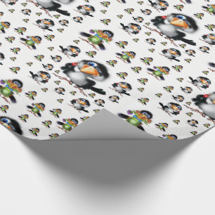 Wrapping paper Birds