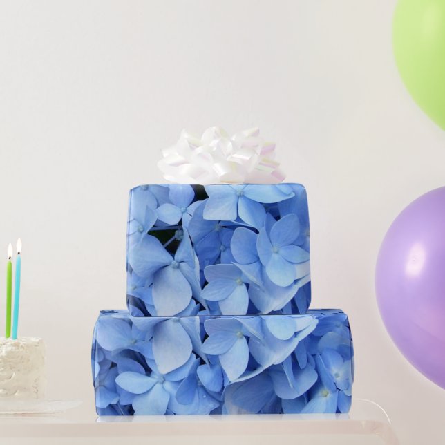 Wrapping Paper - Blue Hydrangea (Party Gifts)