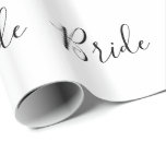 Wrapping Paper - Bride<br><div class="desc">Fun wrapping paper with Bride text,  use as wrapping paper,  table runner,  wall decorations etc. Change text and/or background colors to suit your needs.</div>