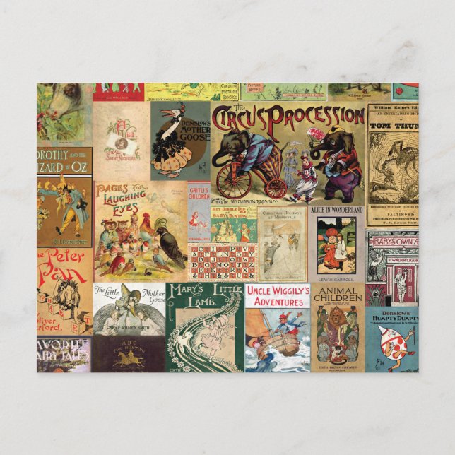 Wrapping Paper - Children Books Postcard (Front)