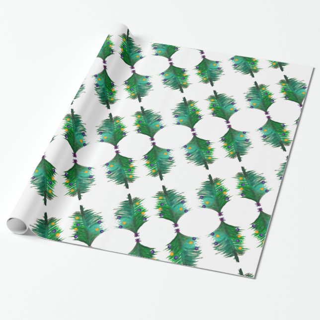Wrapping Paper Christmas, New Year (Unrolled)