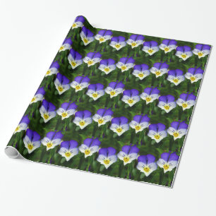 wrapping paper cute violets