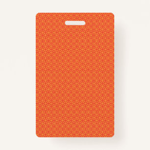 Wrapping paper featuring a pattern with orange, re ID badge