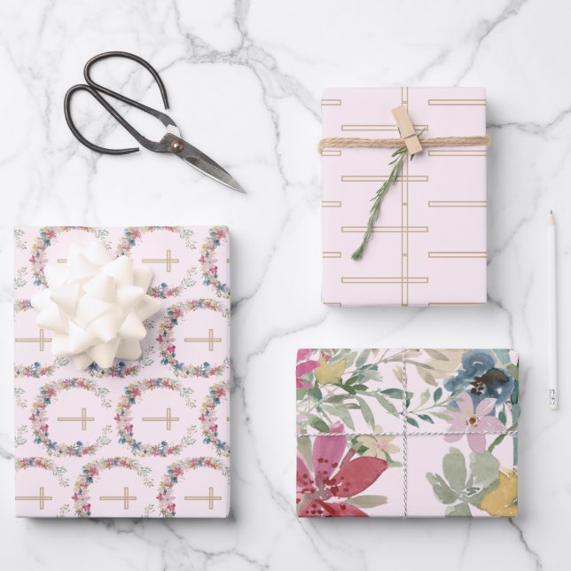 Wrapping Paper Flat Sheet Set of 3 (Front)