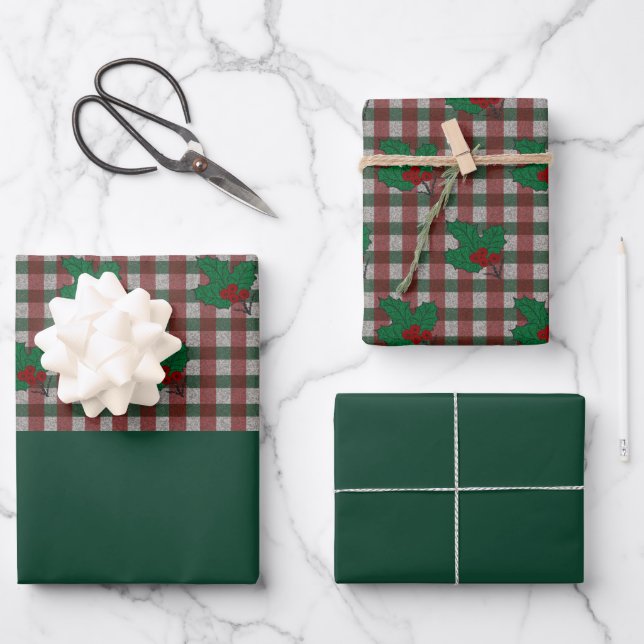 Wrapping Paper Flat Sheet Set of 3 (Front)