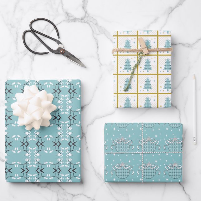 Wrapping Paper Flat Sheet Set of 3 (Front)