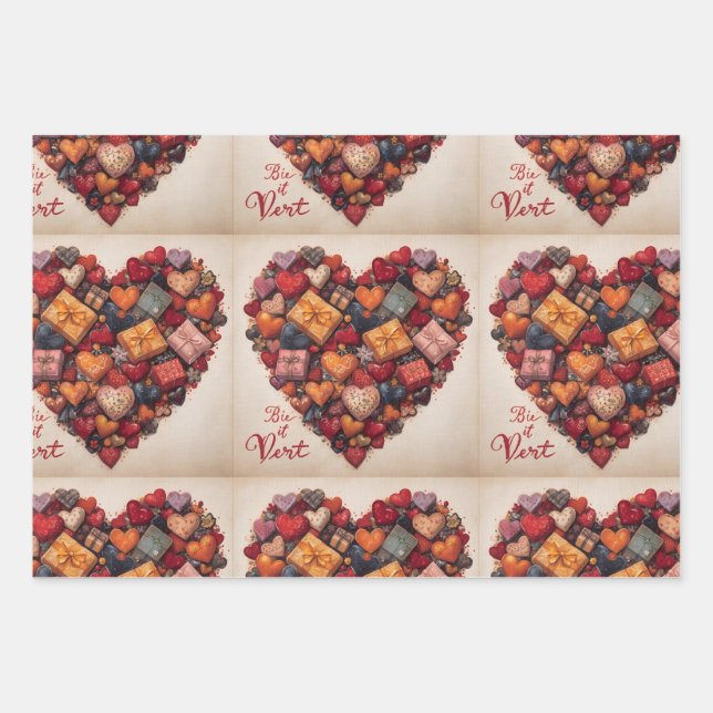 Wrapping Paper Flat Sheet Set of 3 (Front)