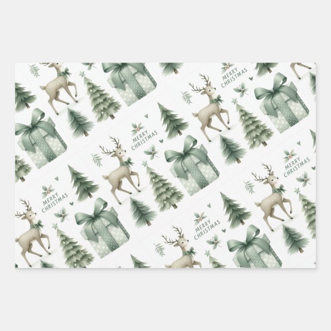 Wrapping Paper Flat Sheet Set of 3 (Front)