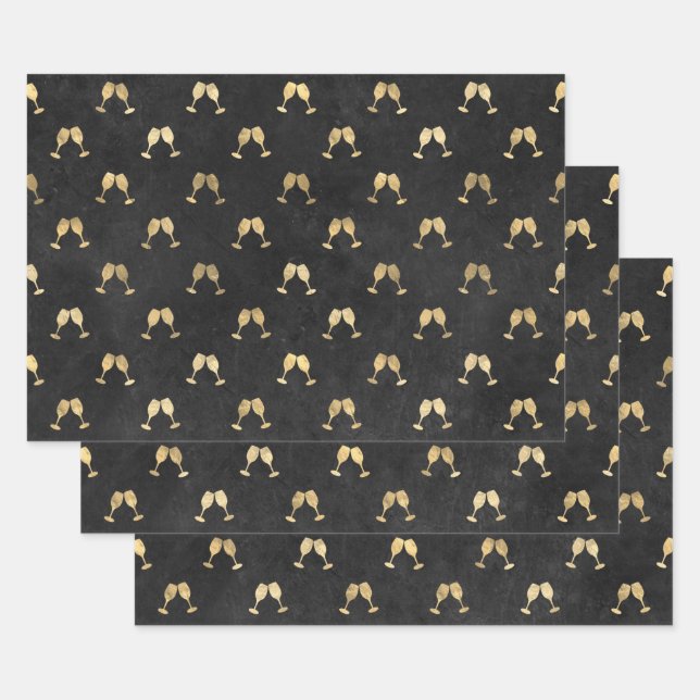 Wrapping Paper Flat Sheet Set of 3 (Set)