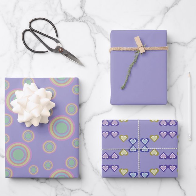 Wrapping Paper Flat Sheet Set of 3 (Front)