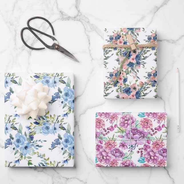 Wrapping Paper Flat Sheet Set of 3 (Front)