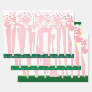 Wrapping Paper Flat Sheet Set of 3