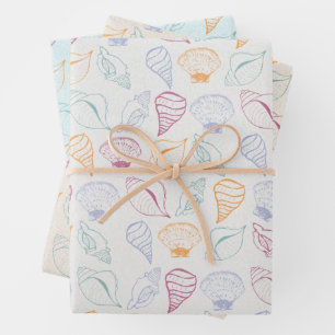 Wrapping Paper Flat Sheet Set of 3