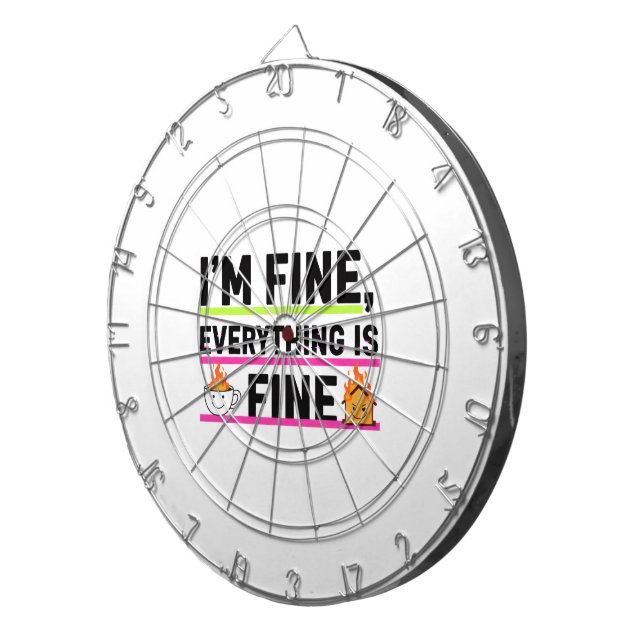 Wrapping Paper Flat Sheet Set of 3 Dartboard (Front Right)