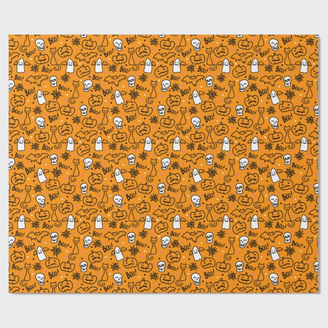 Wrapping Paper for Halloween. (Flat)