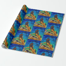 WRAPPING PAPER - GIRL IN ROCKPOOL