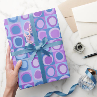 wrapping paper in repeating abstract pattern