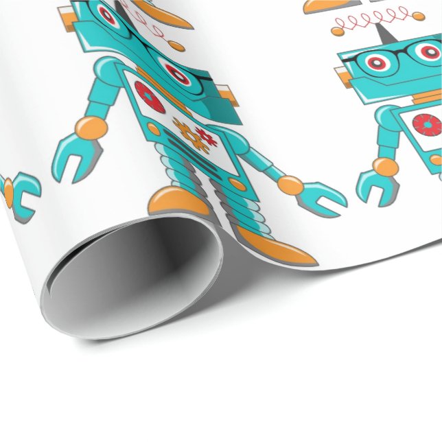 Wrapping Paper - Intelligent Robo (Roll Corner)