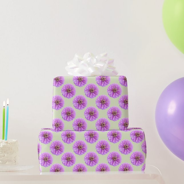 Wrapping Paper - Lilac Zinnia (Party Gifts)