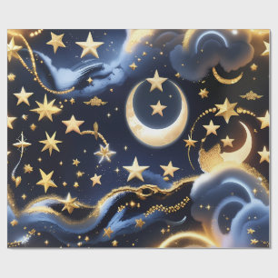 Wrapping Paper – Luxury Celestial Moon Phases