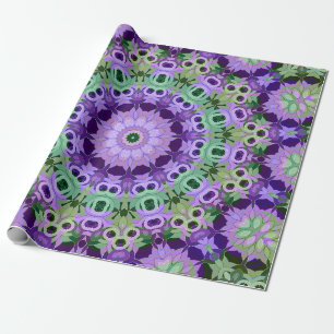 Wrapping Paper Mandala round pattern kaleidoscope