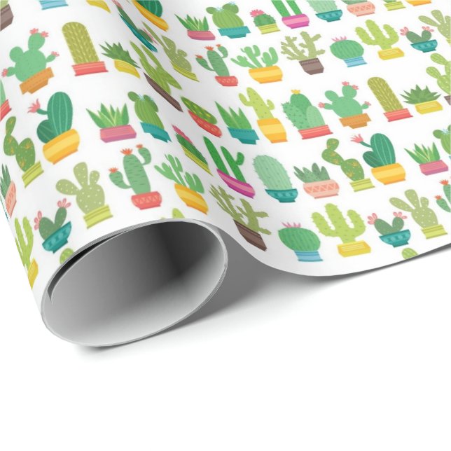 Wrapping Paper - Many Cactus (Roll Corner)