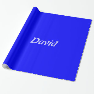 wrapping Paper NAME, David, individual Text