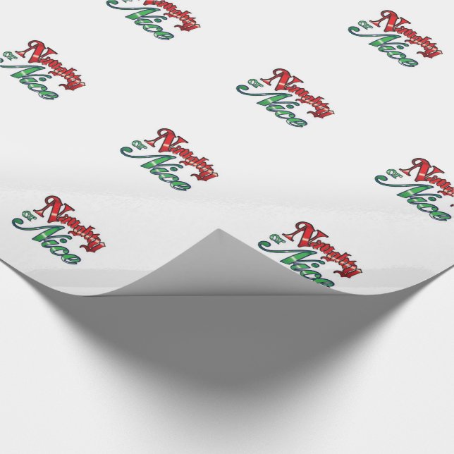 Wrapping Paper/Naughty or Nice Paper (Corner)