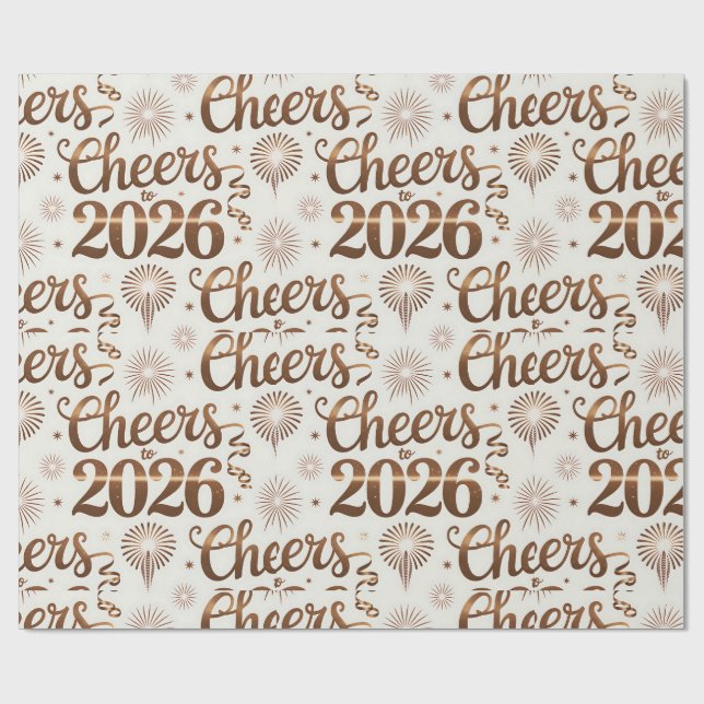 Wrapping Paper-New Year 2026  Paper (Flat)