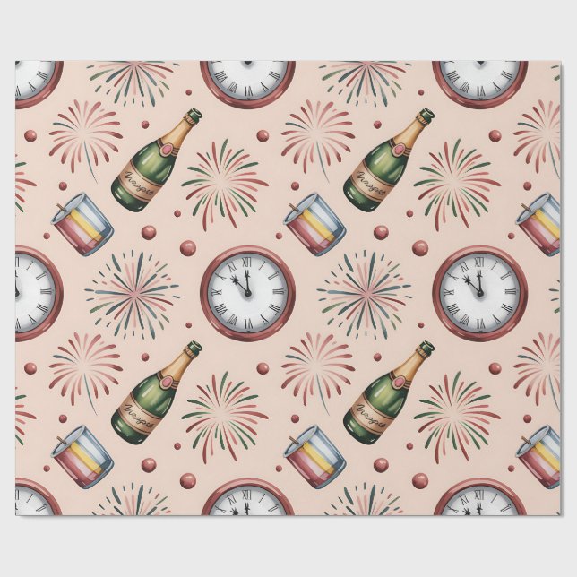 Wrapping Paper-New Year 2026 Wrapping Paper (Flat)