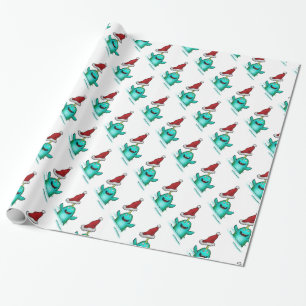 Wrapping Paper, Norwhal Santa Hat Paper