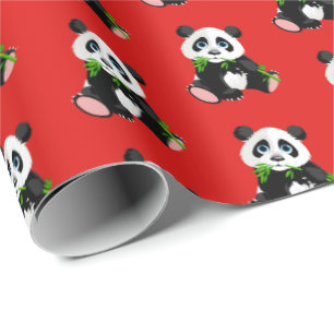 Wrapping Paper-Panda Bear Wrapping Paper