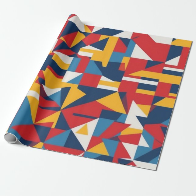 wrapping paper pattern bold graphic style pop art (Unrolled)