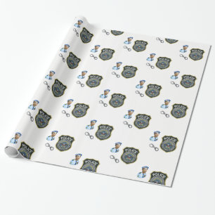 Wrapping Paper Policeman