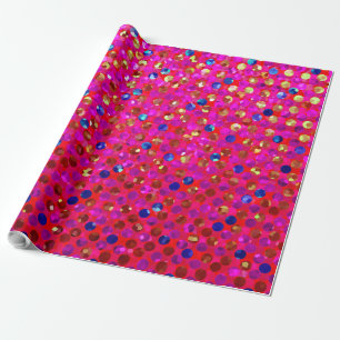 Wrapping Paper Polka Dot Sparkley Jewels