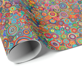 Wrapping Paper - Psychedelic Art Circles